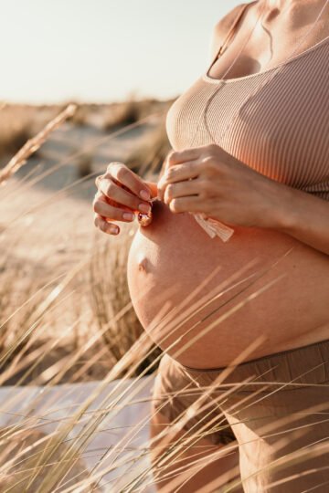 Alternative view of Bola de grossesse COEUR A COEUR - cordon de soie