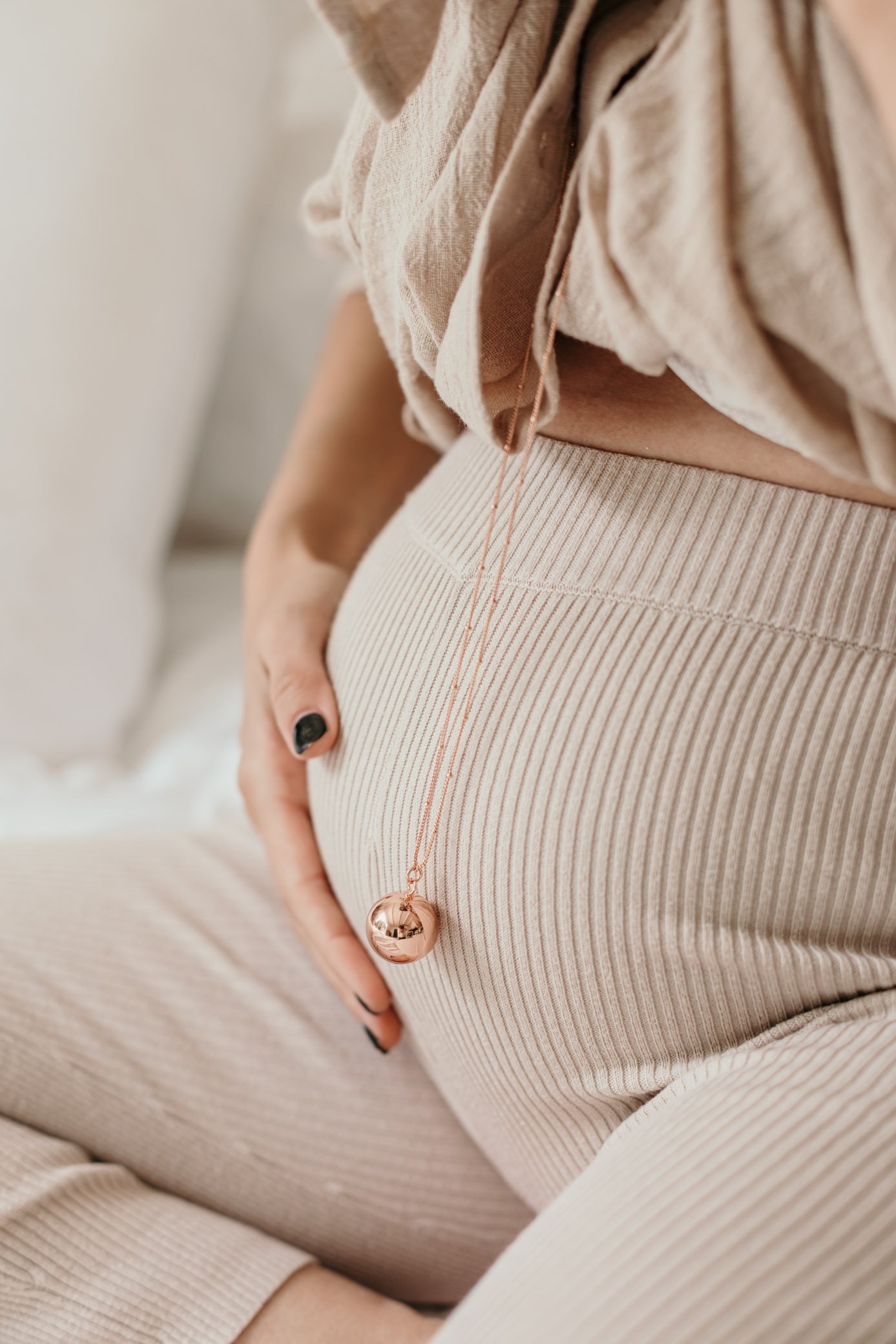 Chaine perlée pour bola de grossesse 105-110 cm – Image 3