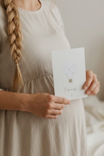 Cartes étapes grossesse "9 mois"