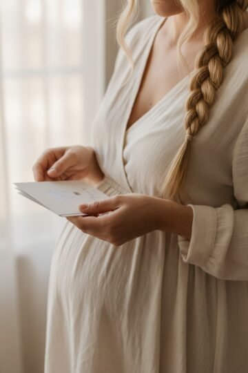 Alternative view of Cartes étapes grossesse "9 mois"