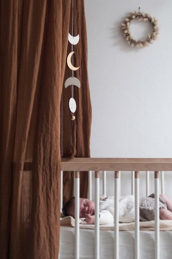 Alternative view of Décoration bebe bois lune compatible bola de grossesse NEBULEUSE