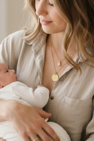 Collier pierre de naissance personnalisable UNE ETOILE EST NEE