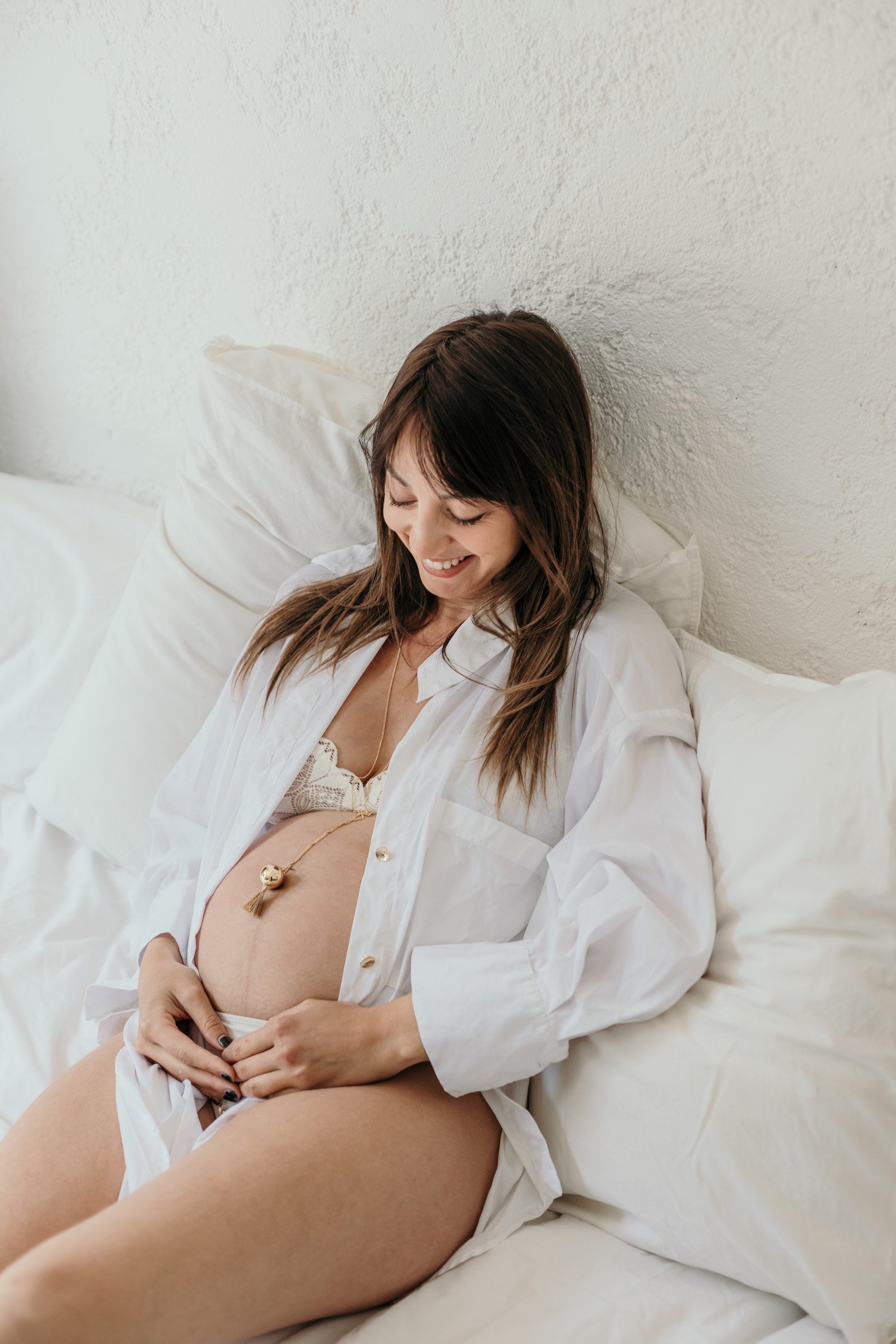 Bola de grossesse pompon de soie MALA - cordon de soie – Image 4