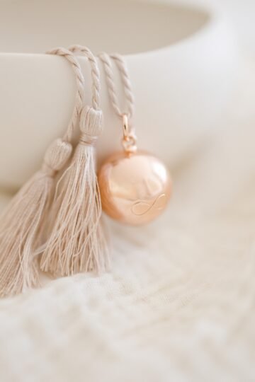 Bola de grossesse symbole infini ETERNITE - cordon de soie