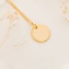 Collier personnalisé médaille perlée ÉPURE