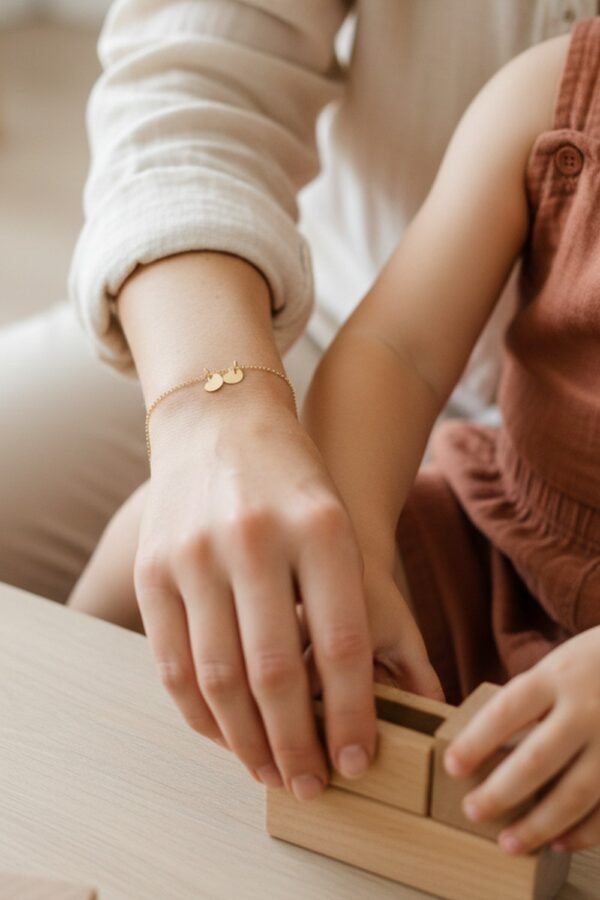 Alternative view of Bracelet personnalisé charms cœur BAUME AU COEUR