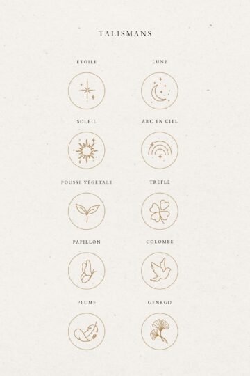 Alternative view of Collier médaille ronde or TALISMANS