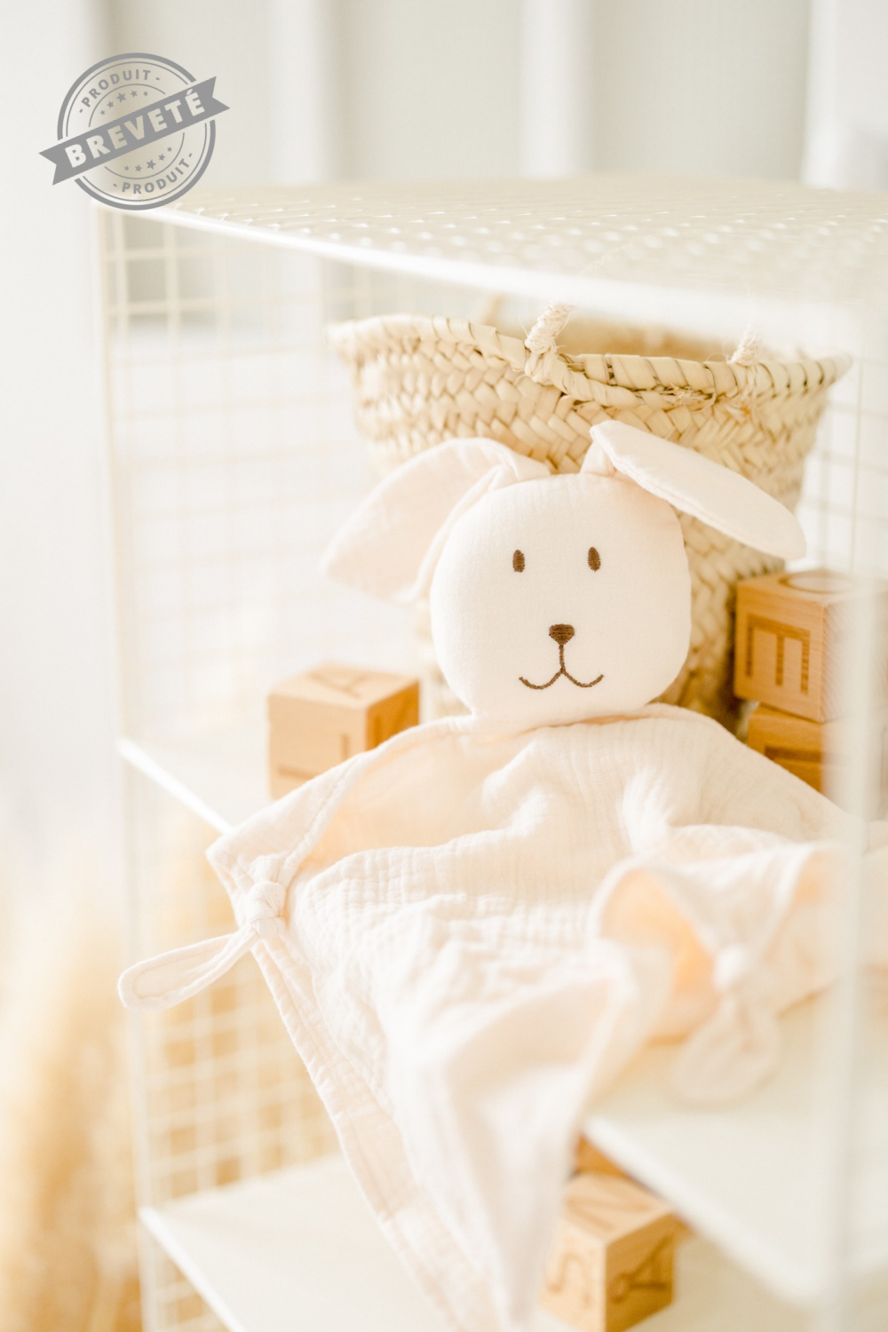 Doudou LAPIN - 2en1 compatible bola de grossesse