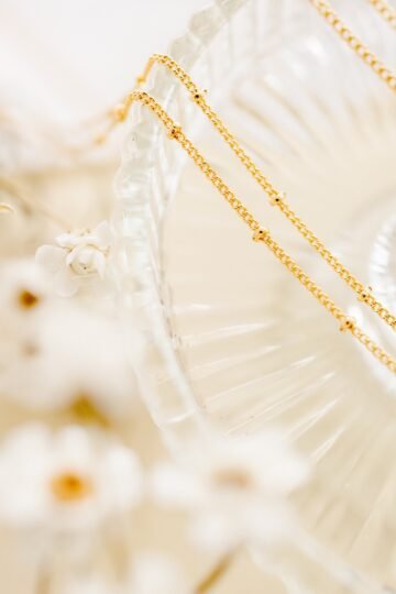 Chaine ajustable perlée 45-50cm