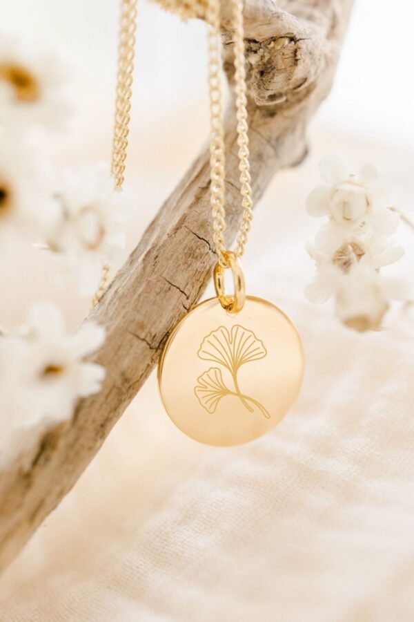 Collier médaille ronde or TALISMANS