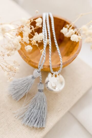 Bola de grossesse charm colombe TALISMAN - cordon de soie