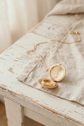 Collier médaillon photo rond personnalisable ÉPURE