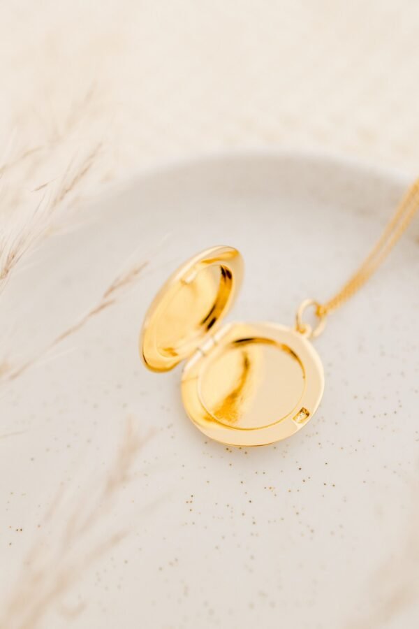 Collier médaillon photo rond personnalisable ÉPURE