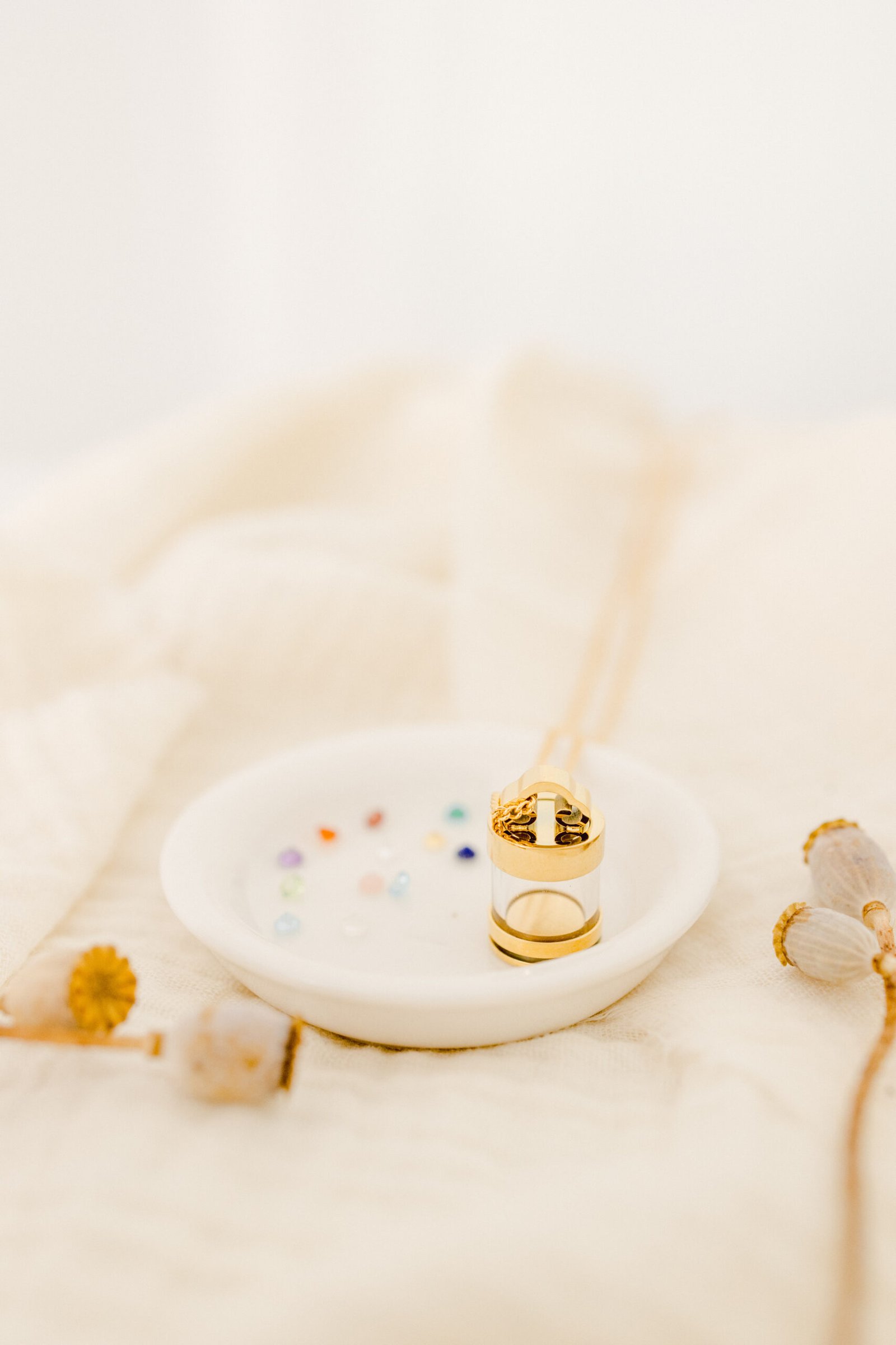 Collier amulette fiole de verre INTUITION – Image 4