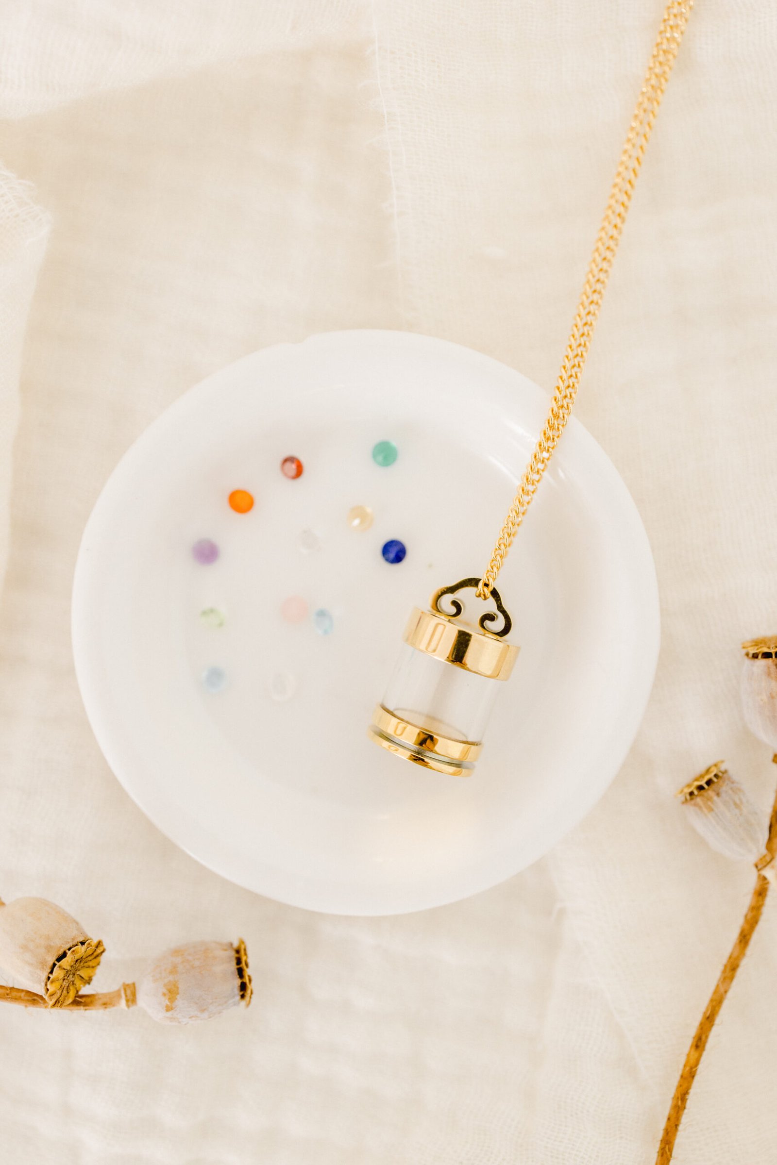 Collier amulette fiole de verre INTUITION – Image 5