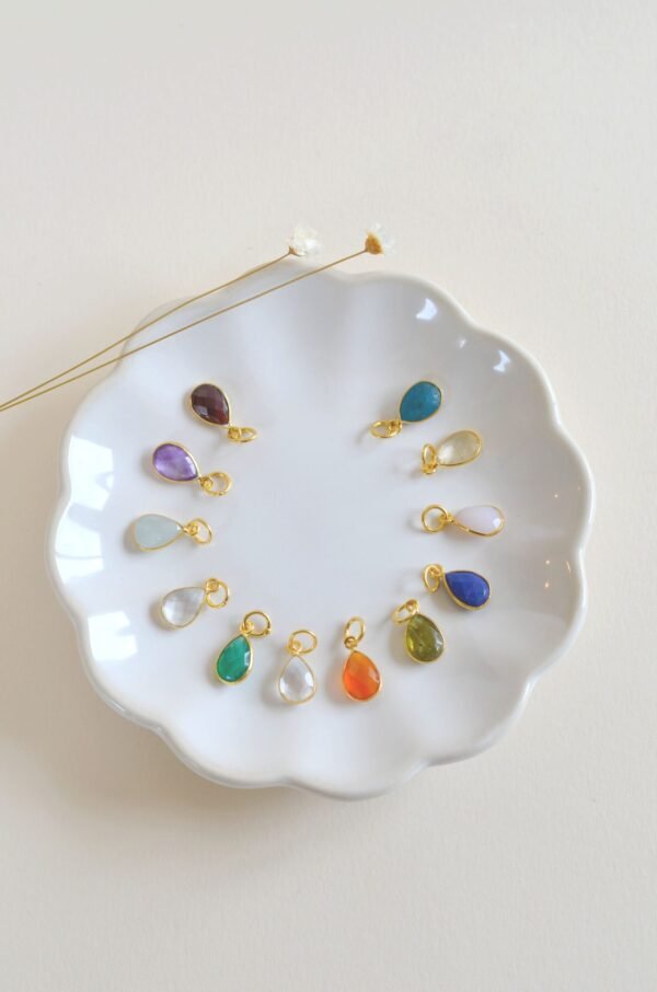 Alternative view of Pendentif charm pierre de naissance
