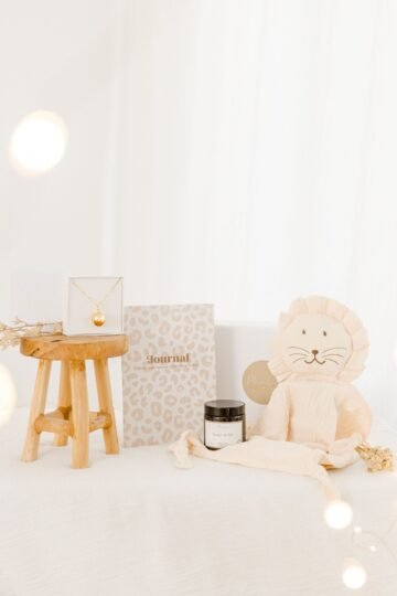 Coffret femme enceinte - doudou + journal + bola + soin vergetures