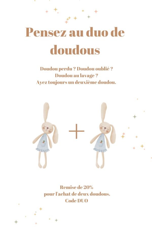 Offre duo de doudous -20%