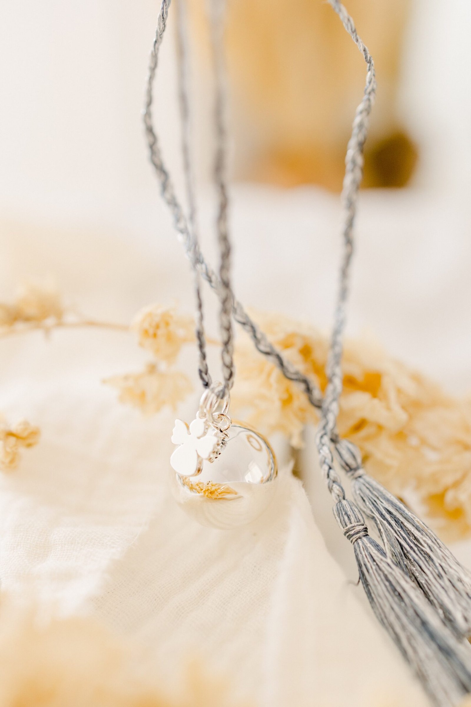 Bola de grossesse charm ange TALISMAN - cordon de soie – Image 3