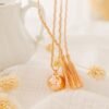 Bola de grossesse charm petite fille TALISMAN - cordon de soie – Image 3