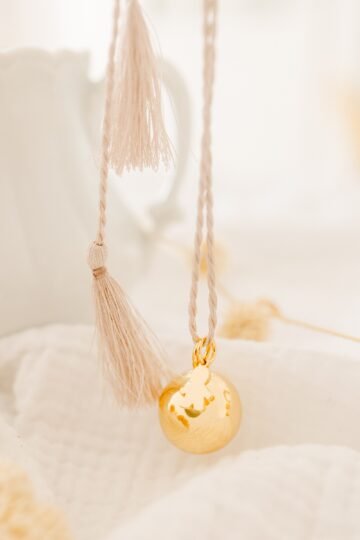 Bola de grossesse charm petit garçon TALISMAN - cordon de soie