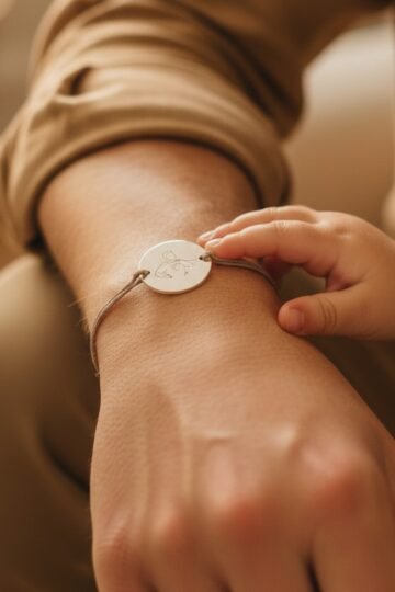 Bracelet papa personnalisé ajustable argent gravé SUPER PAPA