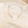 Bracelet papa personnalisé cordon argent naissance PREMIER LIEN – Image 2