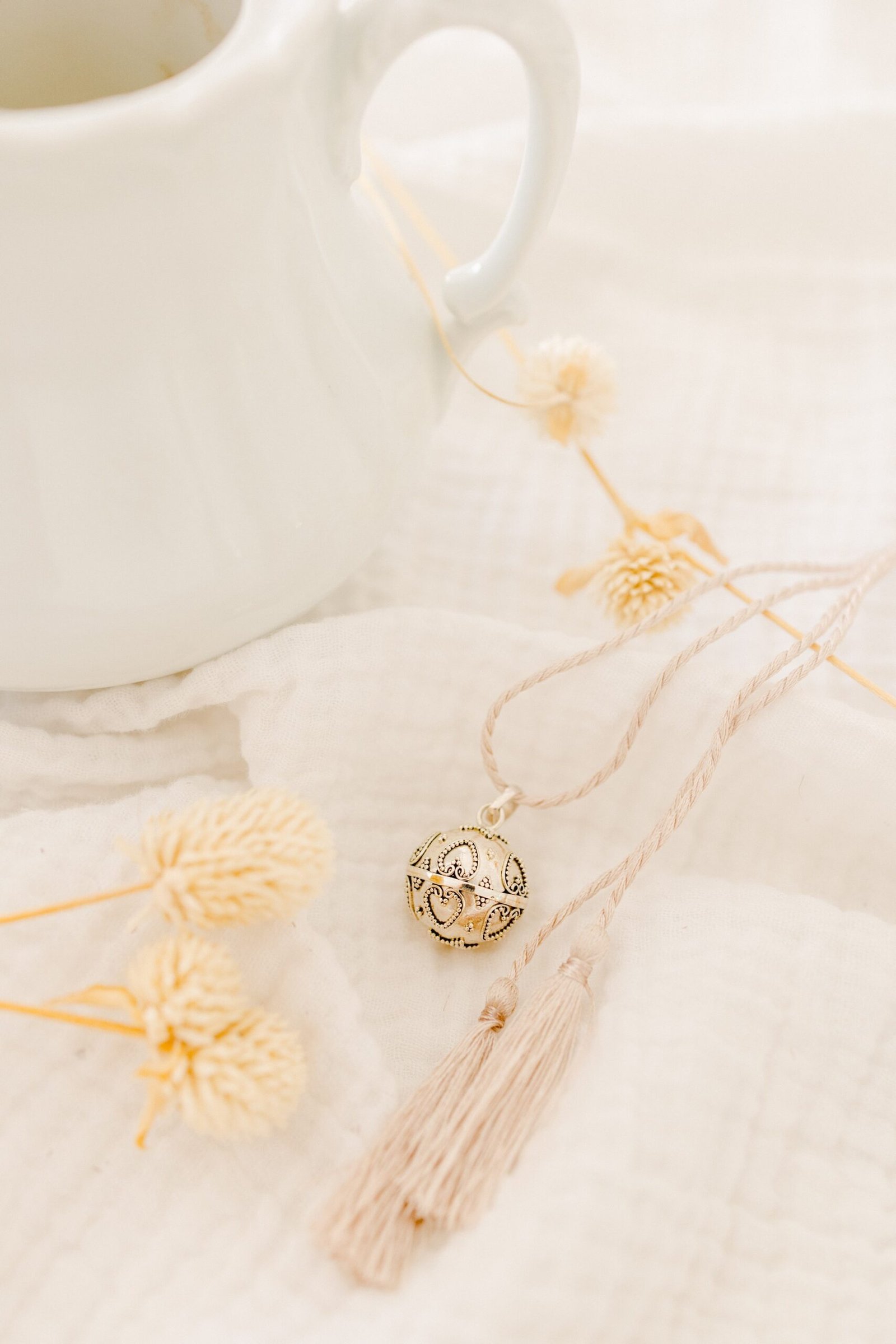 Bola de grossesse indonésien cœur BALI - cordon de soie – Image 3