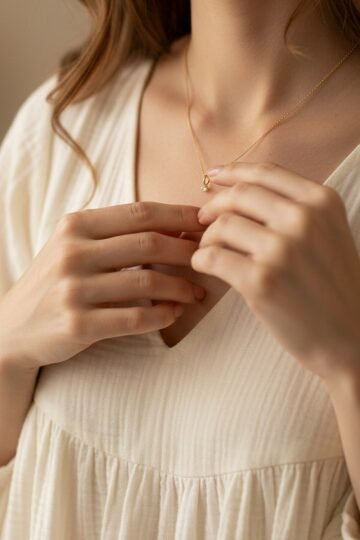 Collier amulette pendentif oxyde de zirconium MON ETINCELLE