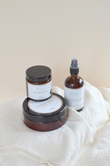 Coffret soin maternité BIO naturel et vegan - L'HUILE PRECIEUSE + crème NUAGE DE LAIT + BAUME CÂLIN