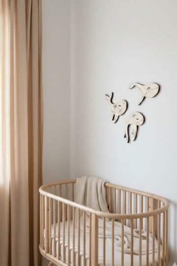 Décor mural chambre bébé baleines VALSE MARINE