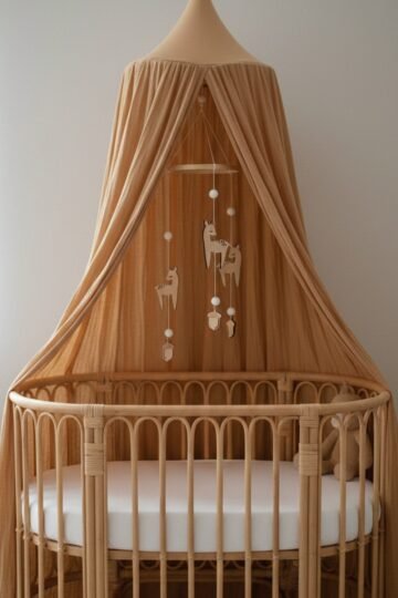 Mobile pour bebe faons woodland en bois MURMURE DE LA FORÊT