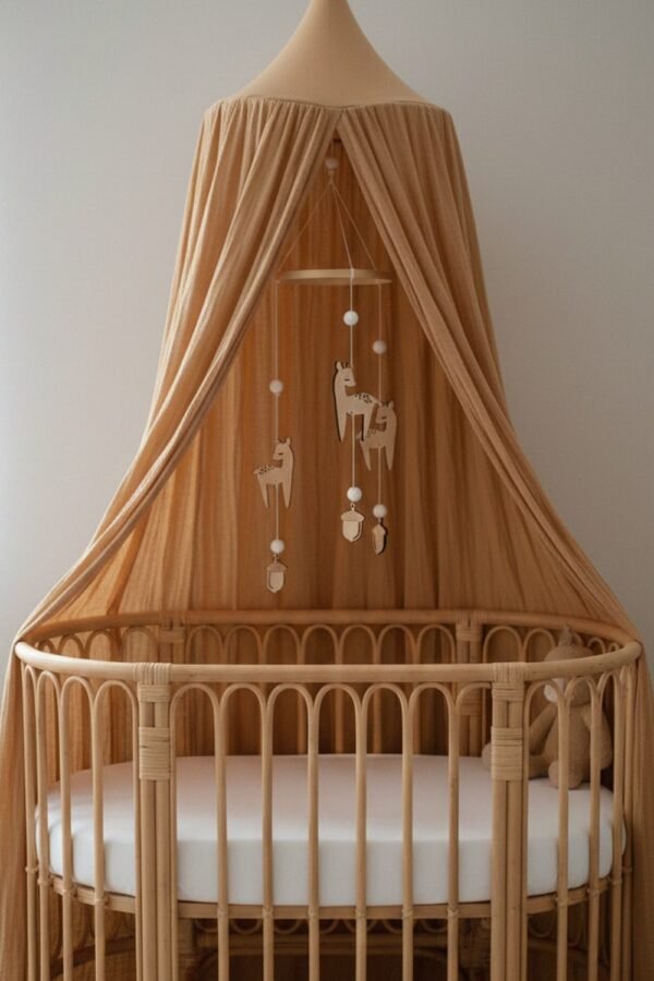 Mobile pour bebe faons woodland en bois MURMURE DE LA FORÊT