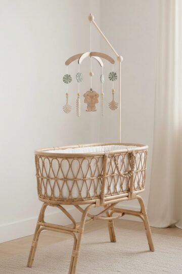 Mobile bébé lion en bois RÊVE DE SAVANE