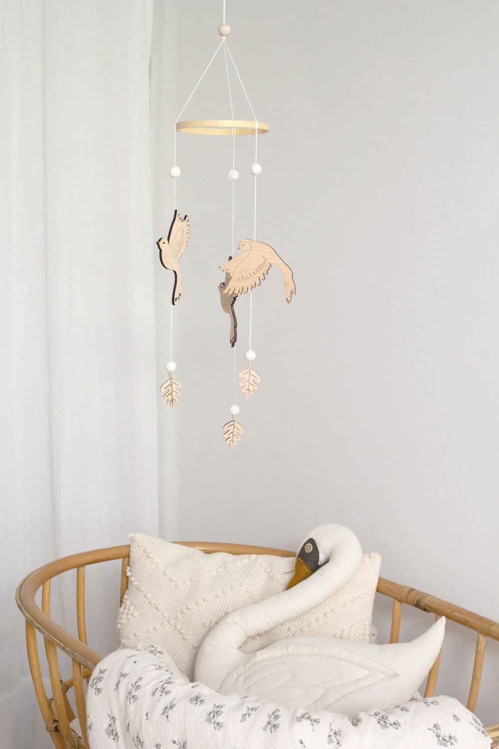 Mobile bébé oiseaux en bois MIGRATION – Image 2
