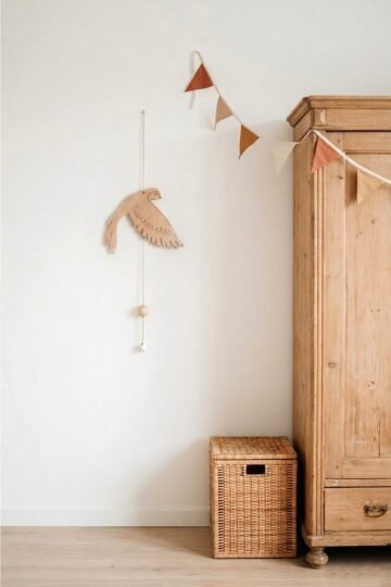 Décoration chambre bebe bois oiseau EN PLEIN VOL