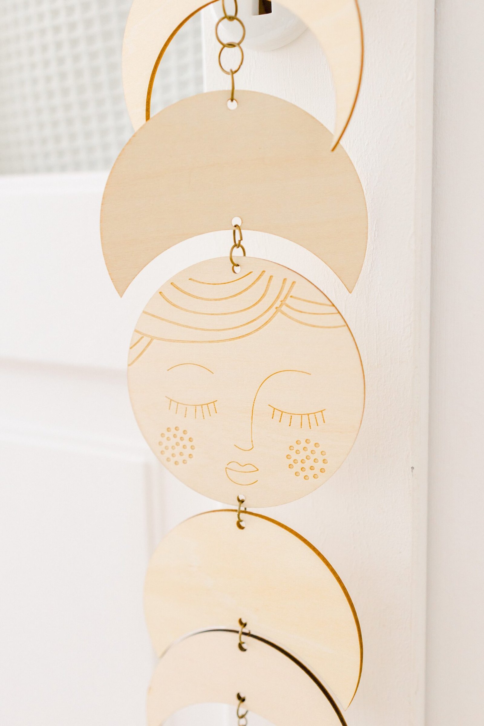 Décoration chambre bebe bois lune GARDIENNE DES NUITS – Image 2