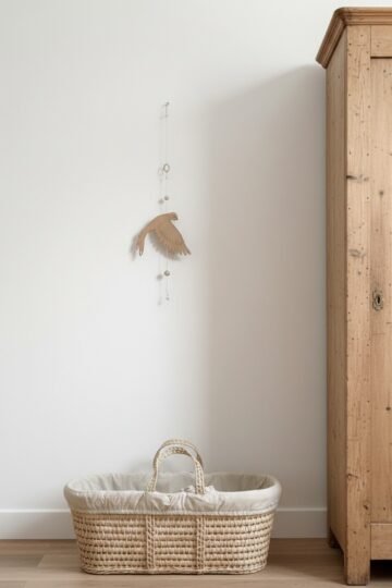 Mobile bébé oiseau en bois EN PLEIN VOL