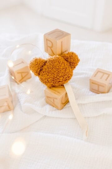 Attache tétine animaux sherpa camel OURSON