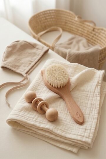 Alternative view of Brosse cheveux pour bebe bois chat MES PREMIERES MECHES