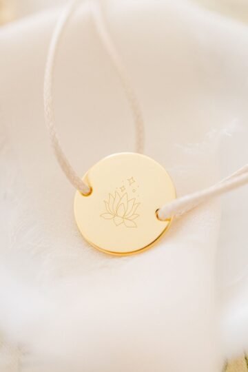 Bracelet de naissance personnalisé cordon ONDE D'AMOUR
