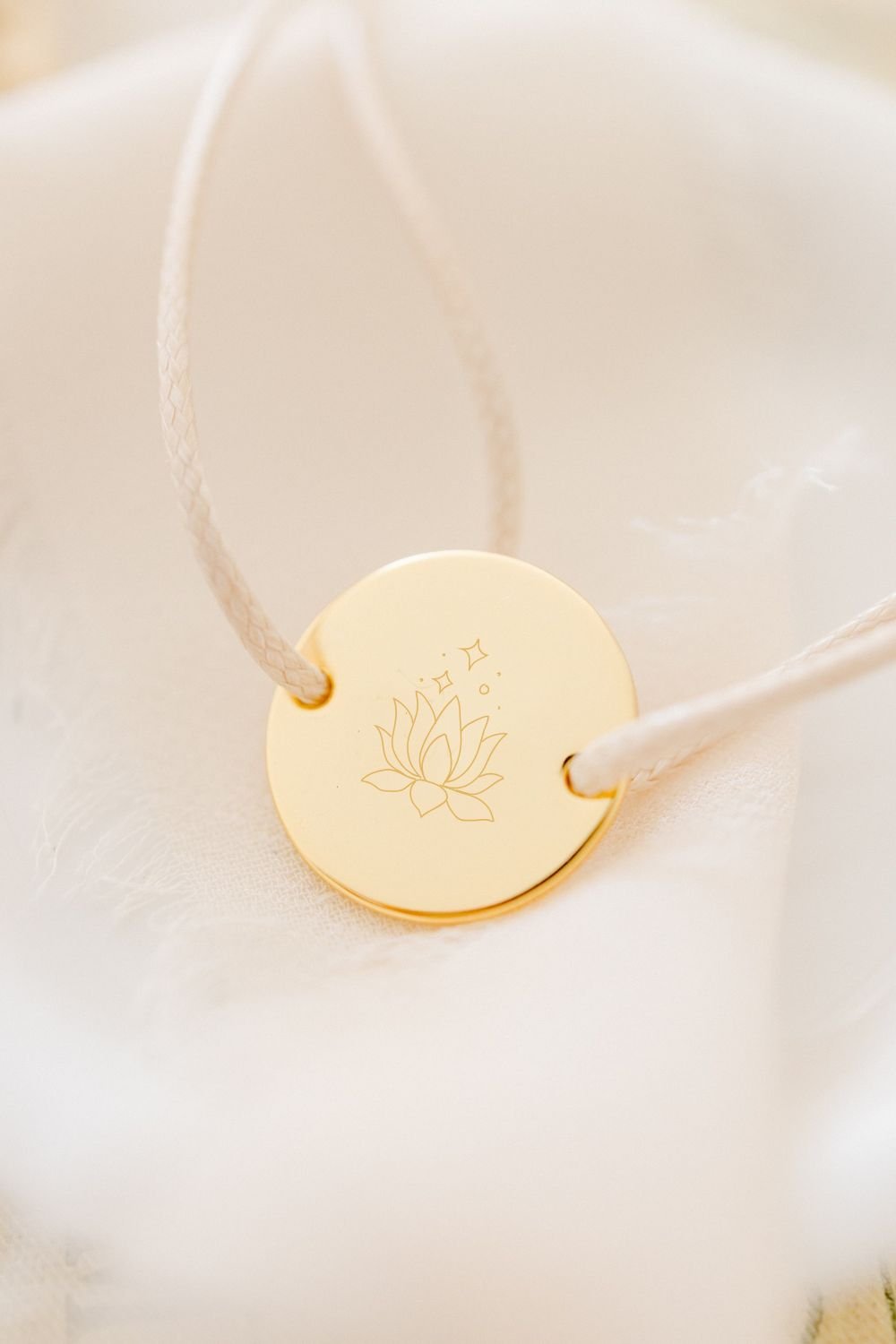 Bracelet de naissance personnalisé cordon ONDE D'AMOUR