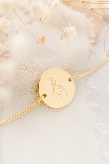 Alternative view of Bracelet gravé personnalisable DE TOUT COEUR