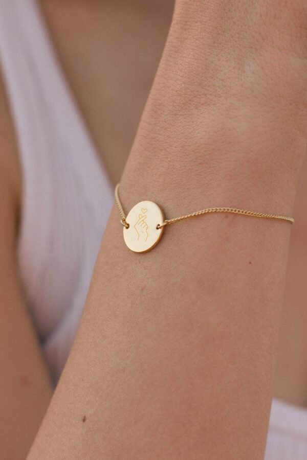 Bracelet gravé personnalisable DE TOUT COEUR