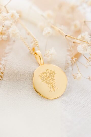 Pendentif de naissance moon personnalisable ONDE D'AMOUR