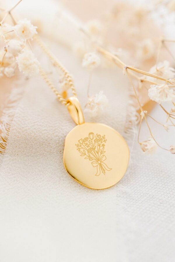 Pendentif de naissance moon personnalisable ONDE D'AMOUR