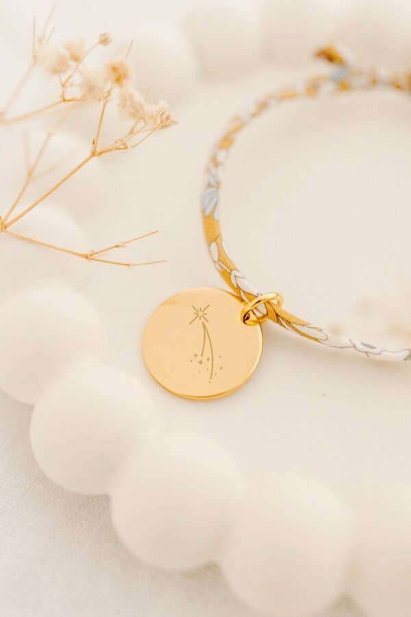 Bracelet de baptême liberty personnalisé BENEDICTIONS